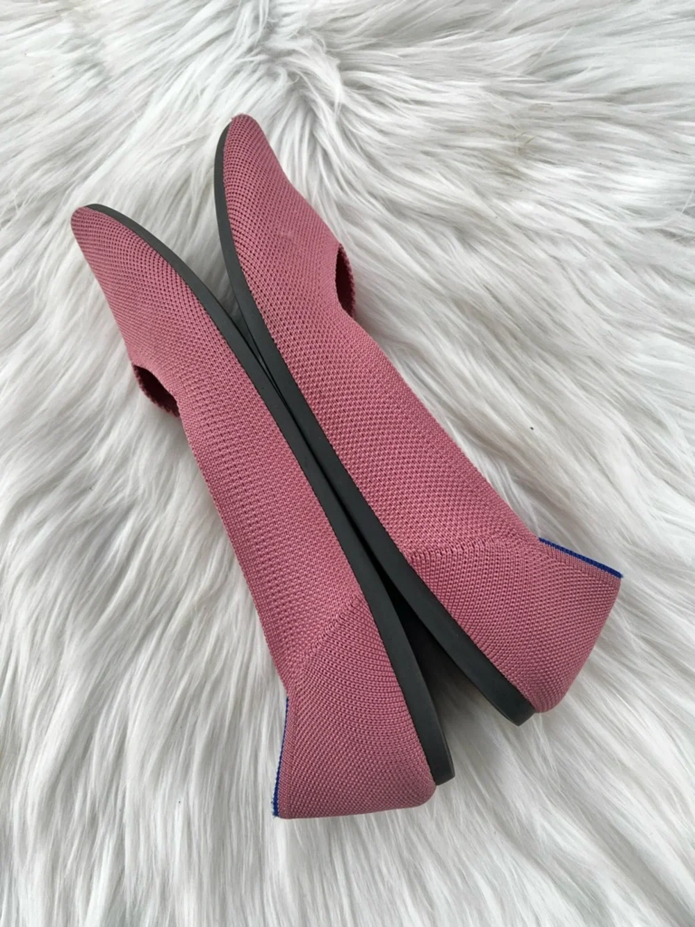 ROTHYS Pink To The Point Flats Spring Summer sz. 9
